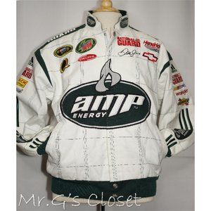 White Dale Earnhardt Jr Amp Energy NasCar Jacket